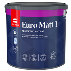 Краска интерьерная для стен и потолка 2.7 л TIKKURILA EURO MATT